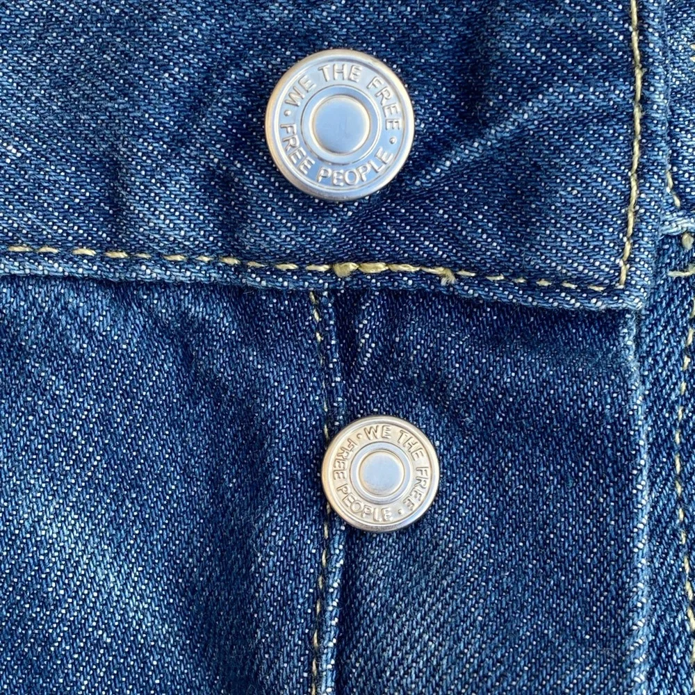 Free People cut off raw hem jeans size 30 - Picture 4 of 6